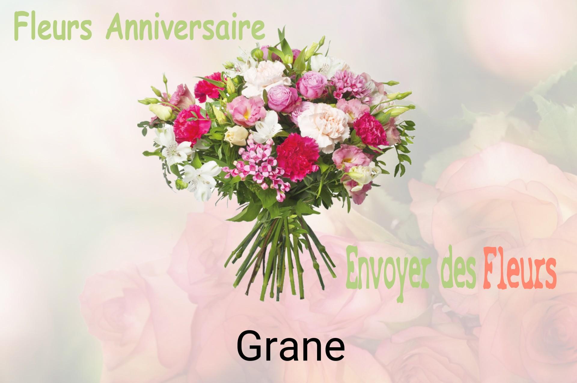 Bouquet de fleurs d’anniversaire livré à Grane